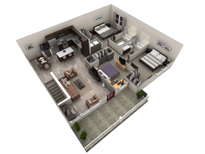 3 BR Grand Overlook 1215 floor plan